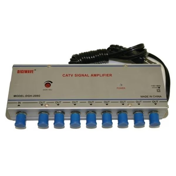 Homevision Technology DGS208G 45-862MHz CATV 1 in 8 out Signal Amplifier, Homevision Technology, Mfr#: DGS208G